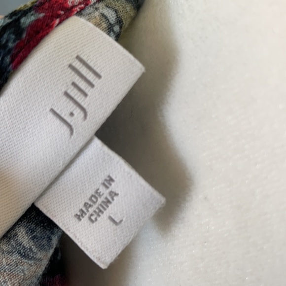J. Jill long , long sleeve floral pattern sz L - Picture 4 of 4